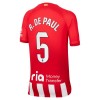 Atlético Madrid R. De Paul 5 Hjemme 23-24 - Barn Draktsett